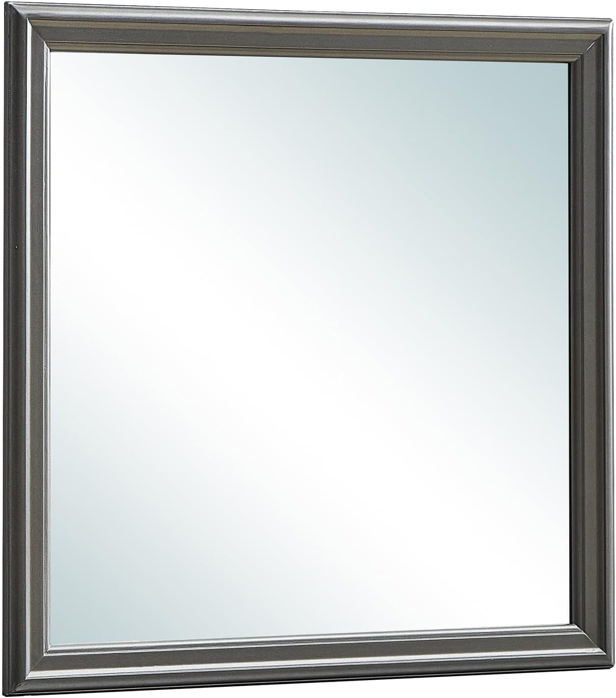 HomeStock Antique Black Wall Mirror - Decorative Accent Mirror for Bedroom, Living Room, Hallway