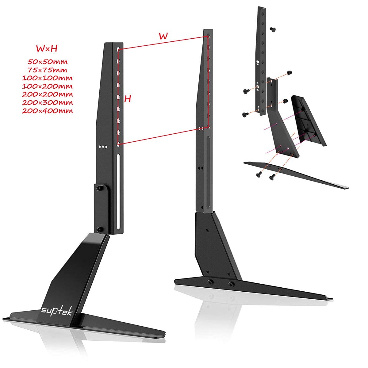 Buy Suptek Universal TV Stand Legs TV Feet for 23 to 42 inch LCD LED OLED Plasma TVs, Table Top