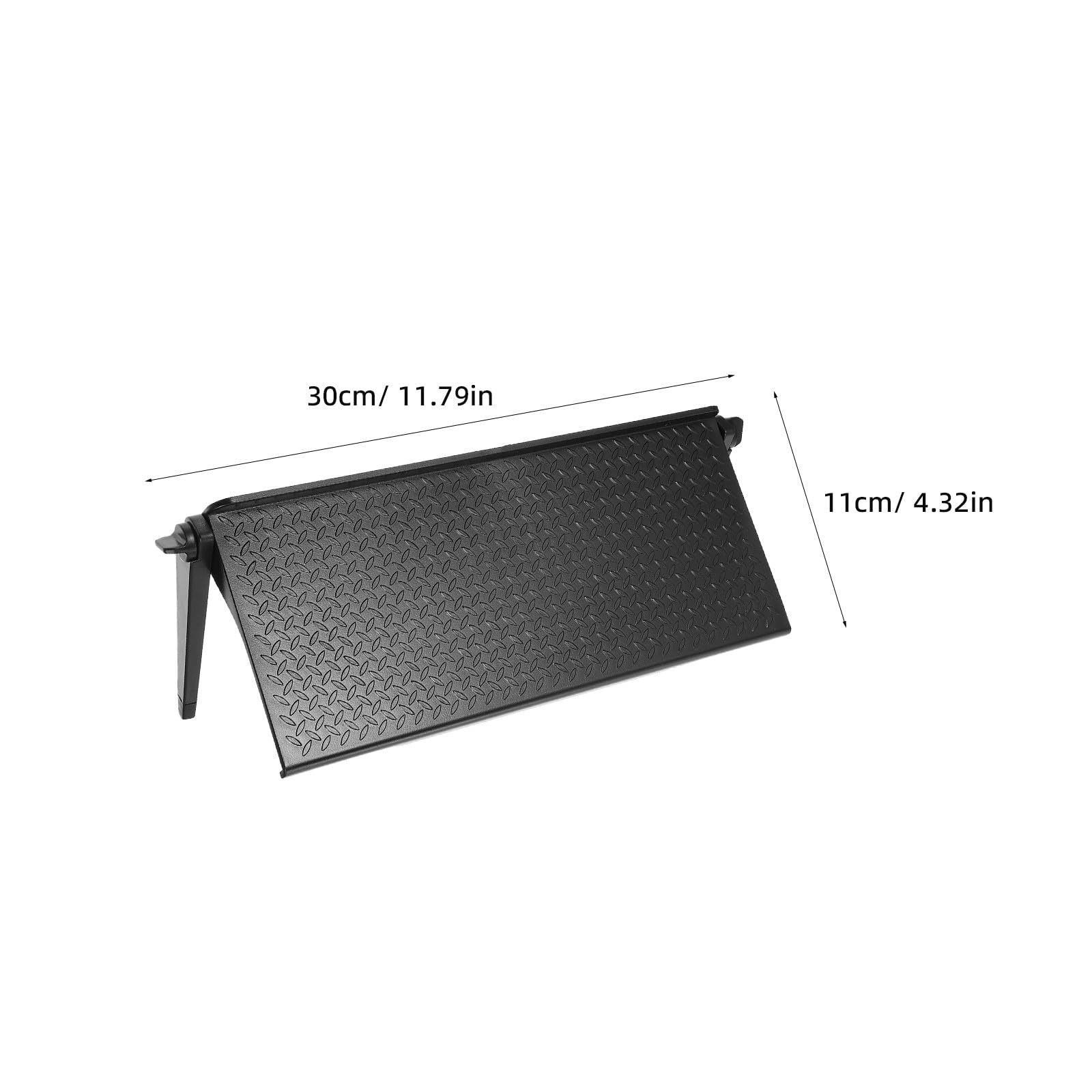 Lurrose 4 pezzi Mensola TV in plastica ampia piattaforma regolabile supporto monitor senza foratura | Supporto router per console di videogiochi per riporre dispositivi audio video e multimediali