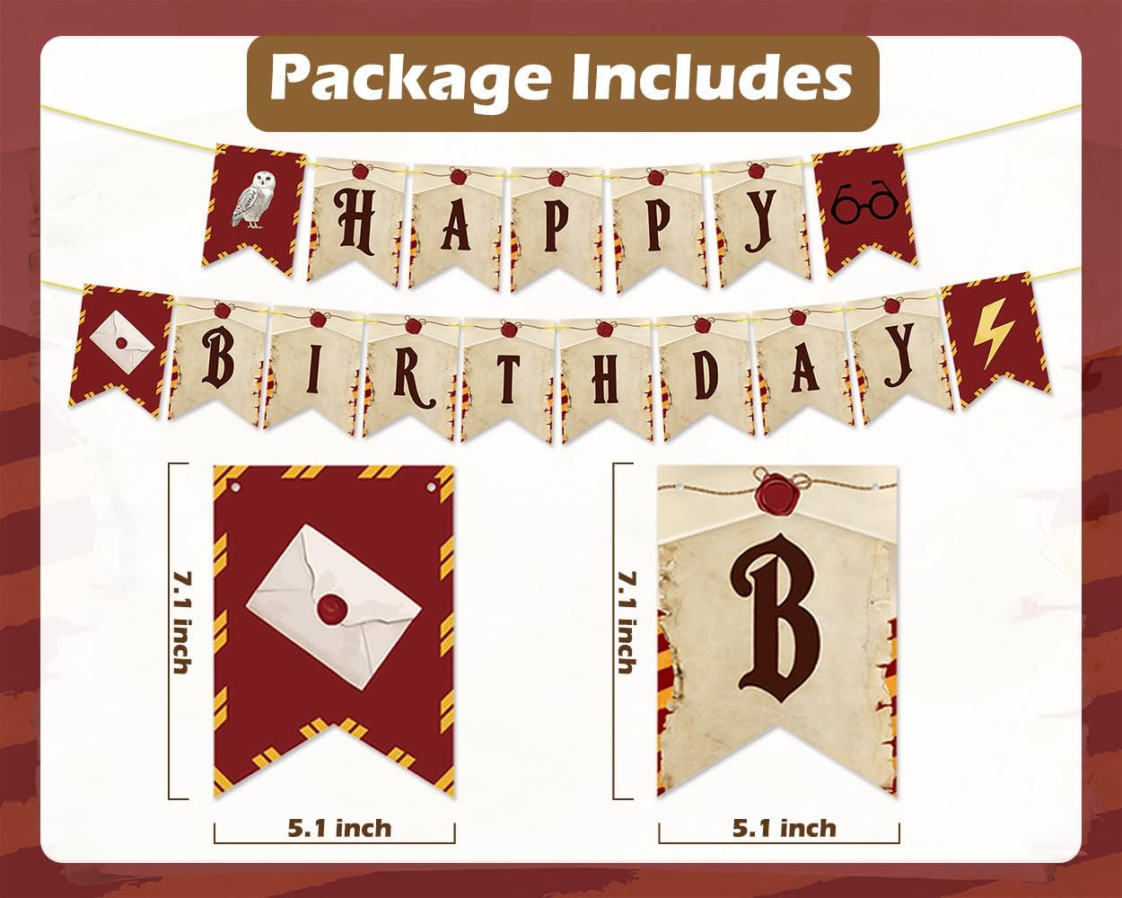 Wizard Birthday Party Decorations Set