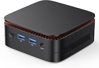 NiPoGi Essenx E1 Mini PC W-11 Pro Ιntel Alder Lake N95 (Max 3,4 GHz) 16Go DDR4+256 Go SSD, Ordinateur de Bureau Dual Display 4K@60Hz UHD HDMI 2.0+DP 1.4/Gigabit Ethernet/2.4+5G WiFi/BT4.2/Tour PC
