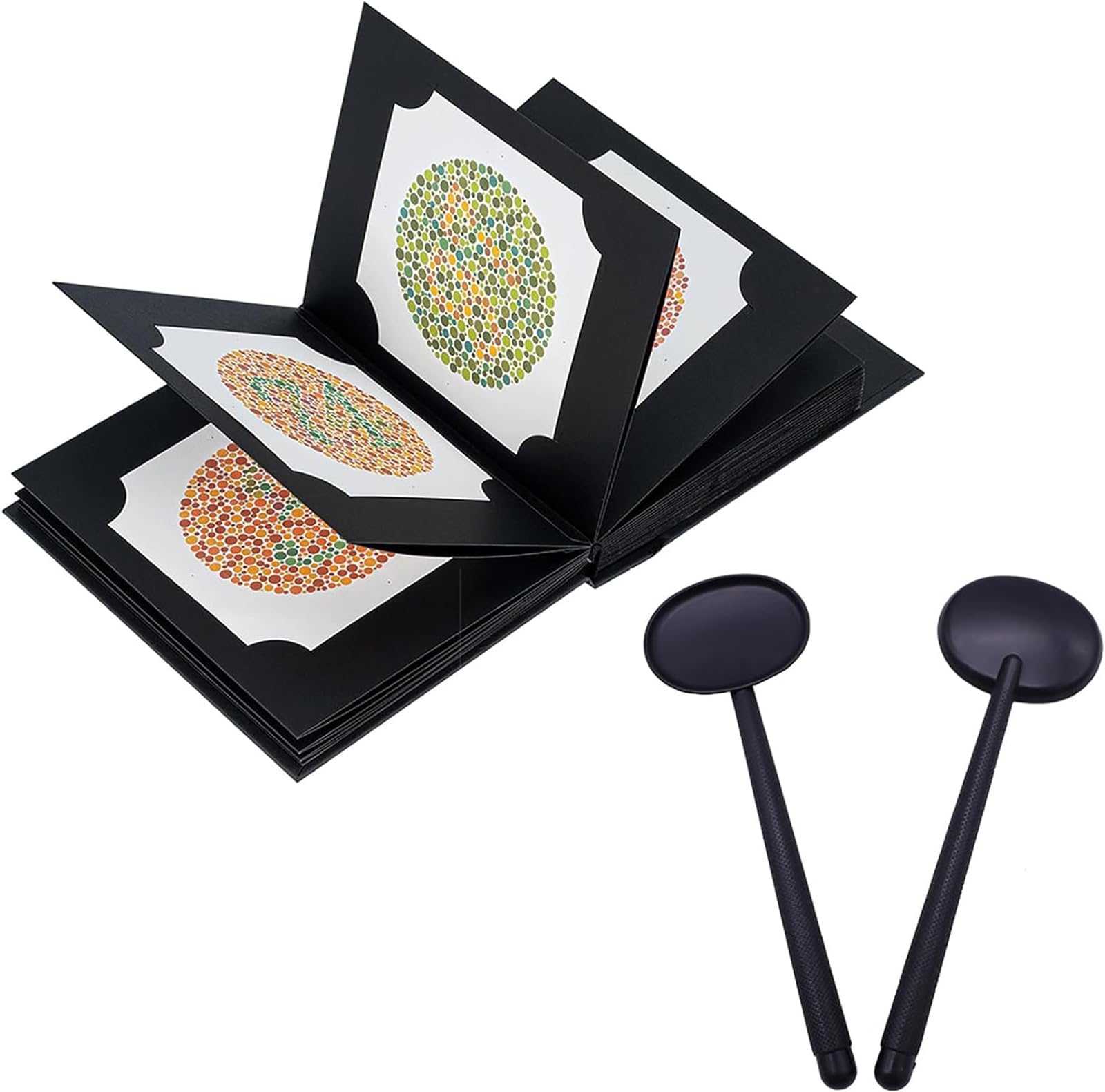 McbeAnIshihara Test Card Book, Color Vision Test Book with 38 Plate, Distinguish Between Colorblind Patients, Hidden Numbers and Category Design, Used To Judge The Degree Of Color Vision Deficiency