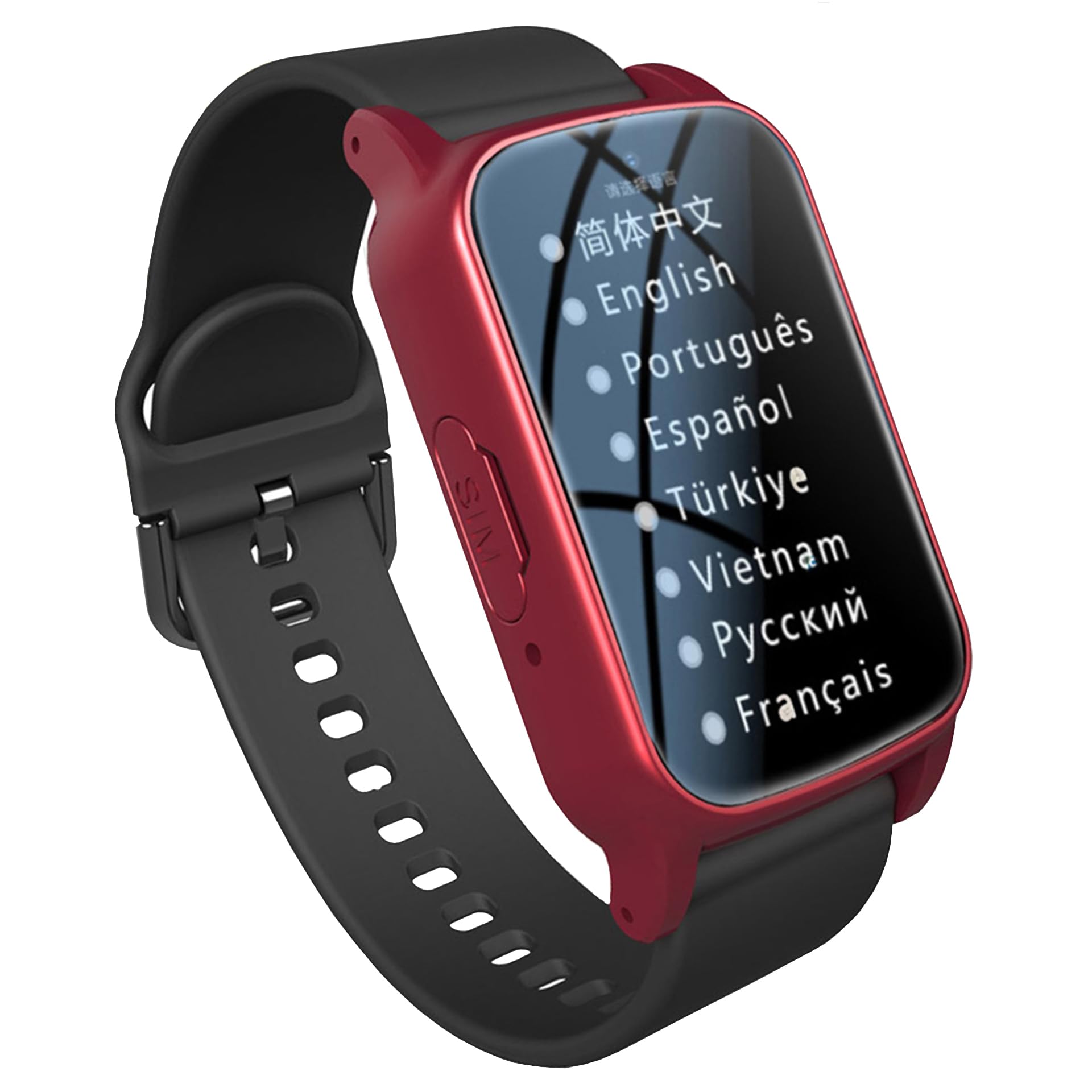 Reloj Localizador Personas Mayores, Reloj Detector Caidas Ancianos, Reloj GPS con Botón De Emergencia SOS, Llamada De Voz HD Y Resistente Al Agua, Reloj Sos para Personas Mayores,Red