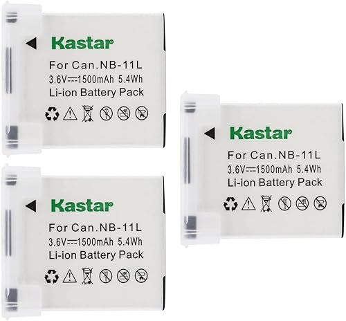 Miniatura 5 de Kastar Paquete de 2 baterías de repuesto para Canon PowerShot A2300 A2300 is, PowerShot A2400 A2400 is, PowerShot A2500 A2500 is, PowerShot A2600