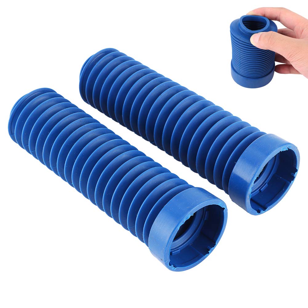Motorcycle Front Fork Boots Shock Absorber Covers Protector Rubber Gator Guard Gaiters Motorcycle Fork Cover Sleeve Blue 51611-HA2-003 Fit for Honda ATC 250R 350X 1983-1986