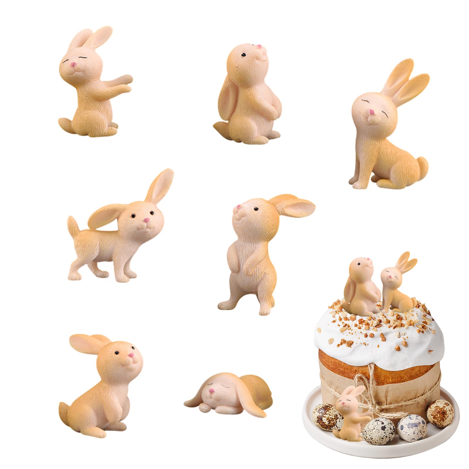 Decorazioni Pasquali AKH: 60 Impronte Di Coniglietto, Lunghe 11 Cm, Riutilizzabili, Per Creare Un Percorso Pasquale - 2
