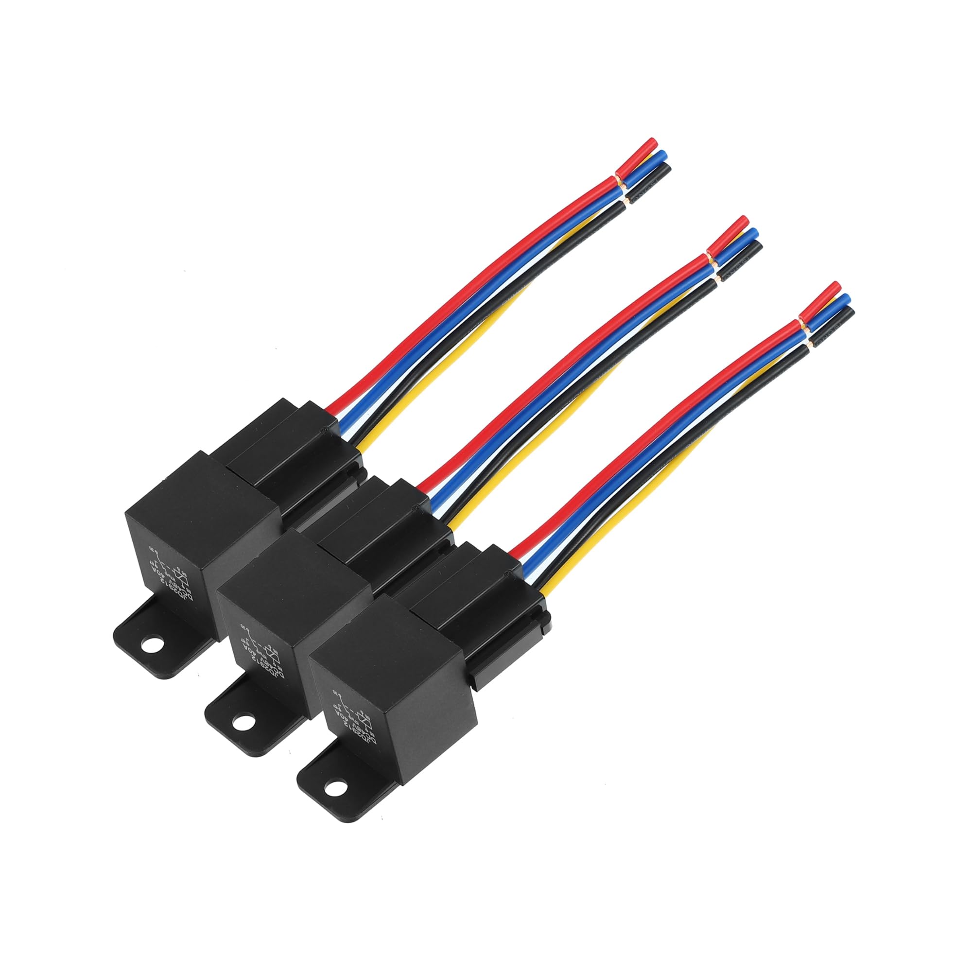 Lot De 5 Relais Voiture 48V 40A SPST 5 Broches Avec Boîtier Étanche