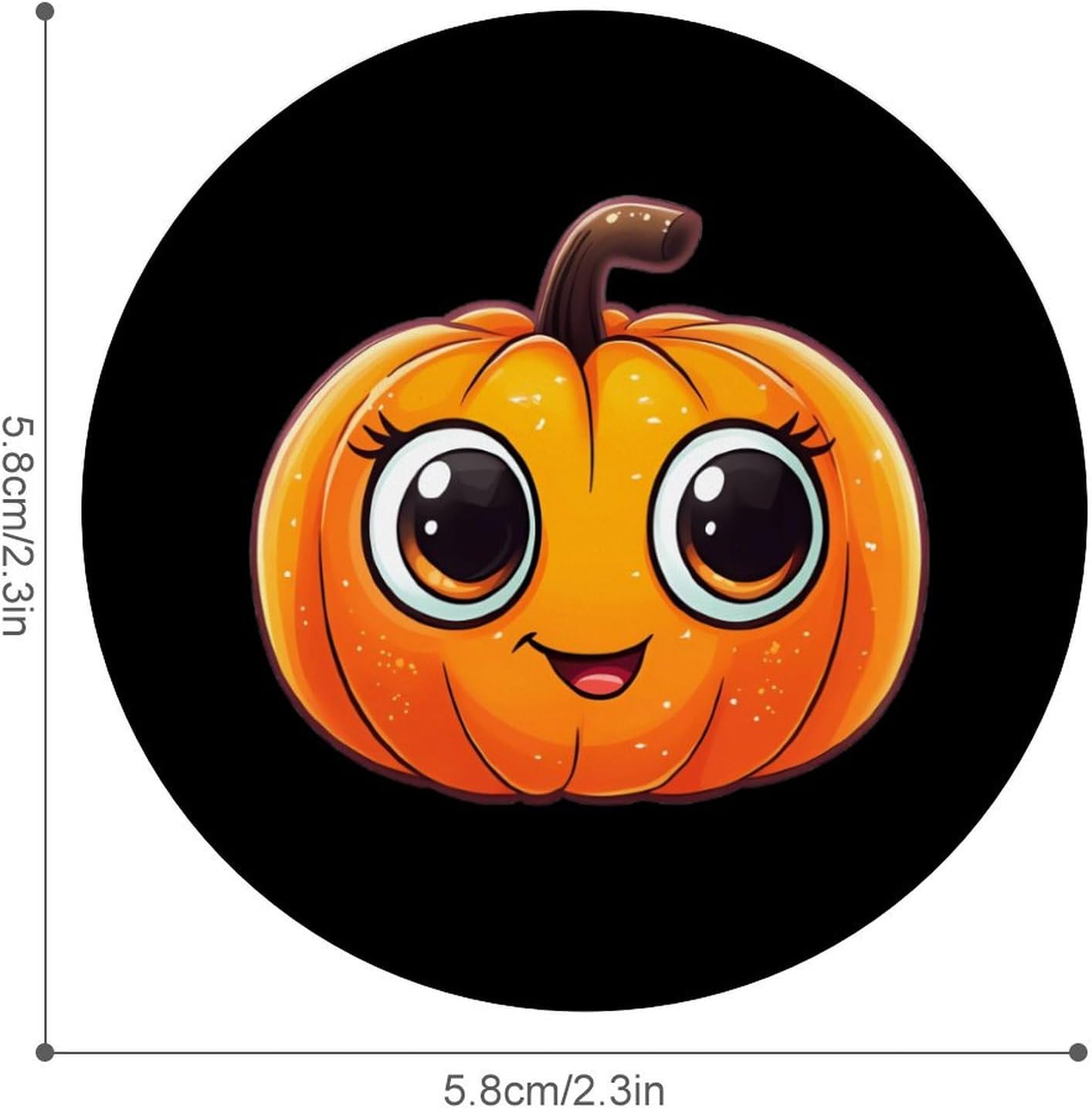 Halloween Cute Pumpkin Brooch Pins Fashion Tin Plate Badge Pin Gifts Round