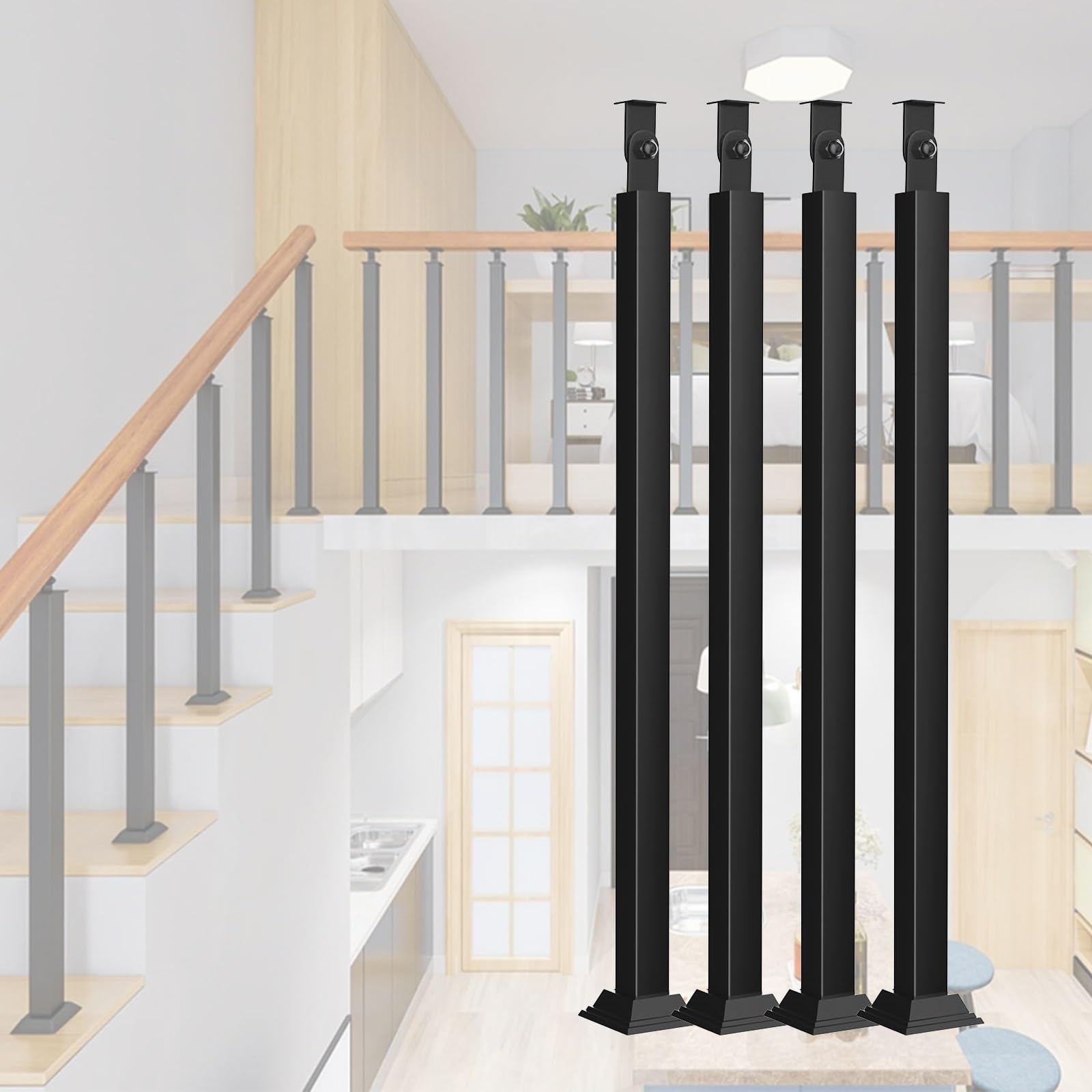 Balustres d'escalier en métal ajouré pour sublimer votre terrasse et porche moderne