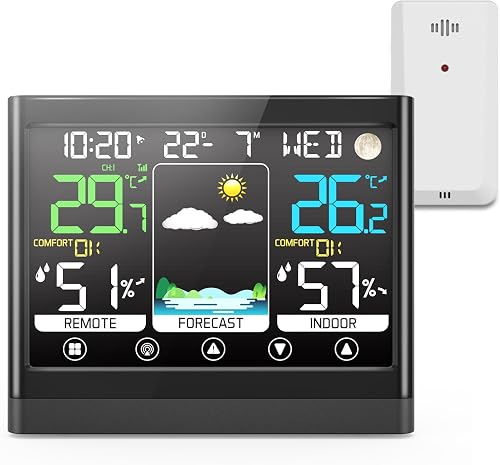 jely Station Meteo Interieur Exterieur Sans Fil avec Capteur The 