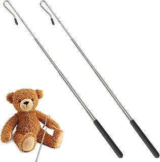 BLMHTWO 2PCS Puppet Rods, 21 inch Puppet Hand Rod Puppets Arm Rods | Adjustable Metal Puppets Handles Arm Control Rod for Small & Large Puppets