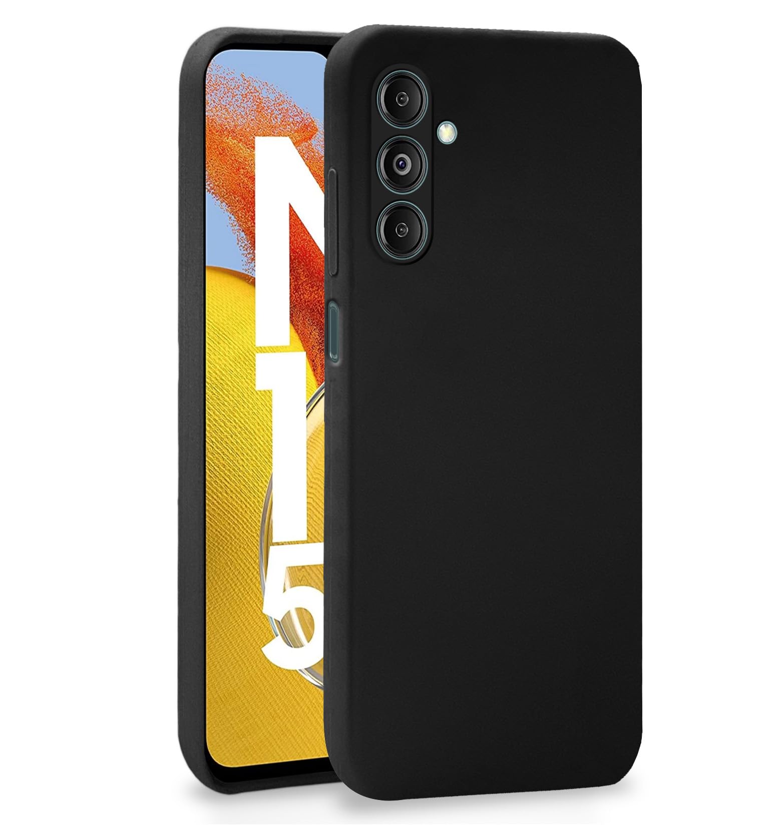 Pikkme Samsung Galaxy M14 5G Back Cover Soft Matte Liquid Silicone TPU | Camera Protection | Shockproof Slim Back Case for Samsung Galaxy M14 5G (Black) (B0CJ3296Y5) Amazon Price History, Amazon Price Tracker