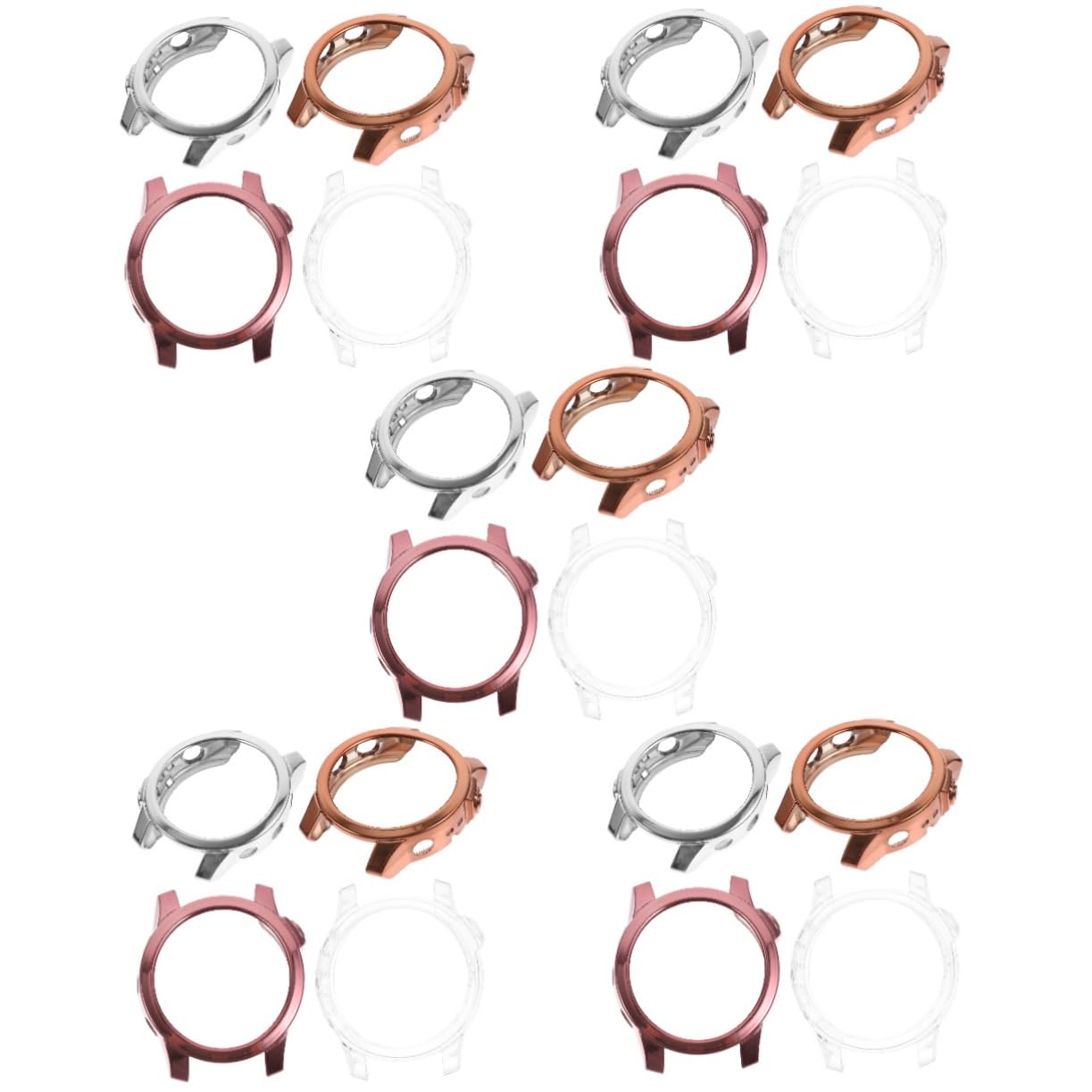 Gatuida 20 Pcs Cas Reloj Inteligente Smartwatch Protecteur D'Écran Cas 7 Protecteur Silicone Anneau Couverture Réutilisable TPU Major