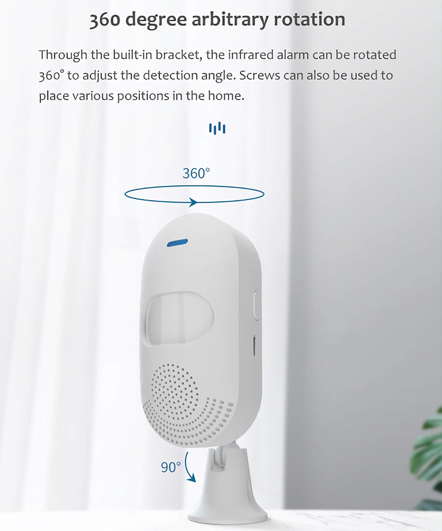 Sensore Di Movimento WiFi PIR Tuya Smart - Per Casa Intelligente, Compatibile Con Alexa E Google Anti Spy Sensore Di Movimento WiFi PIR Tuya Smart - Per Casa Intelligente, Compatibile Con Alexa E Google Anti Spy