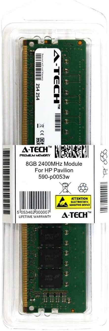 A-Tech 8GB Module for HP Pavilion 590-p0053w Desktop & Workstation Motherboard Compatible DDR4 2400Mhz Memory Ram (ATMS311312A25820X1)