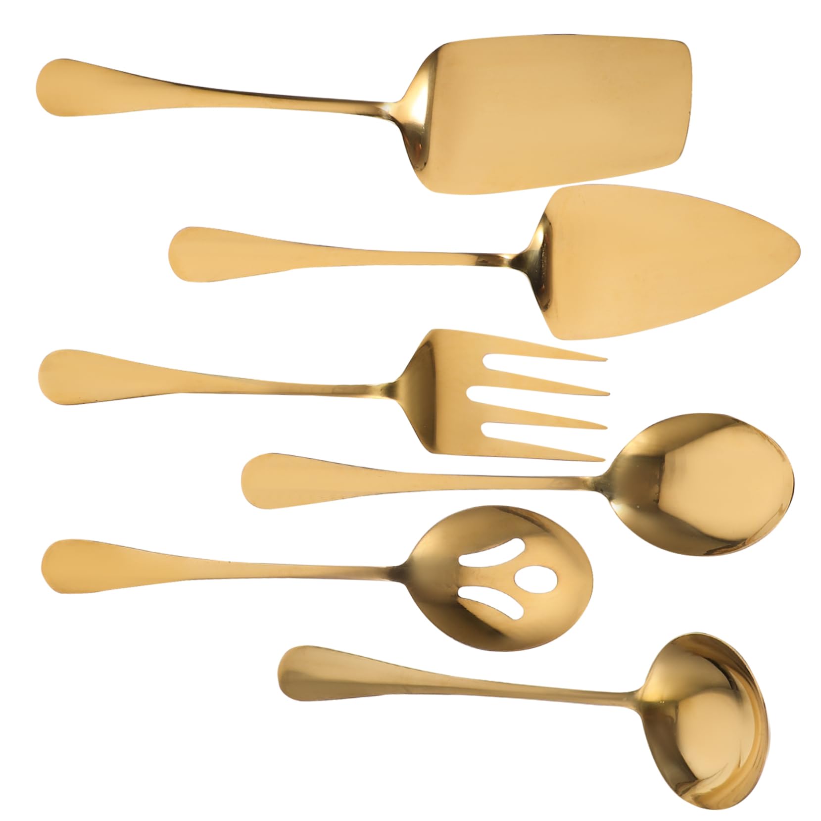 Juego de Cubiertos Portátiles de Acero Inoxidable Dorado, 1 Set