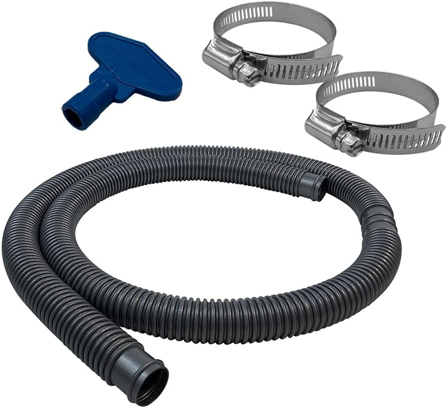 Puri Tech Durable ABG Pool Filter Connection Hose 1.25 Inch Valve x 6 Feet with 2