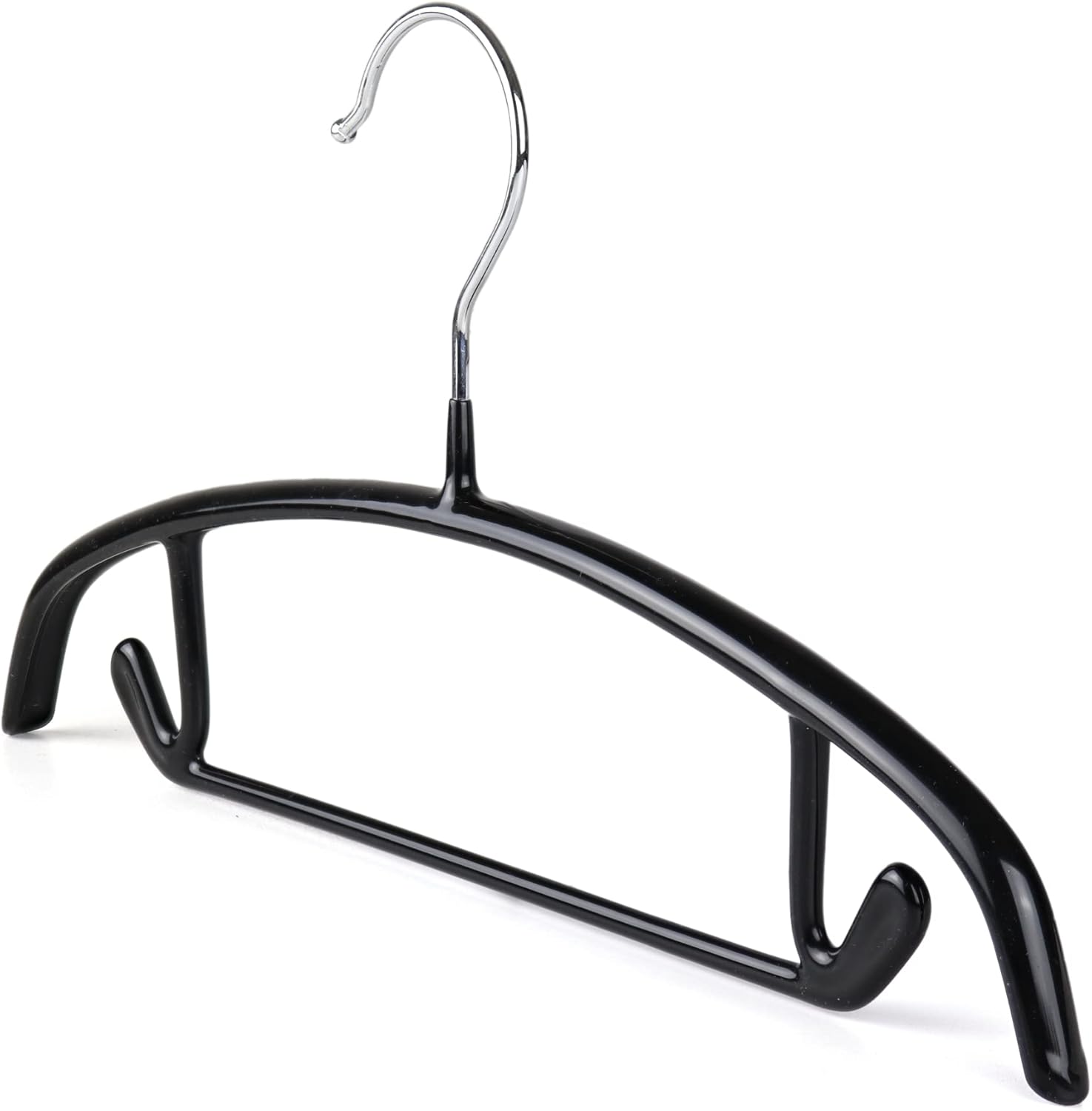 The Hanger Store 10 Childrens Hangers with Non Slip Rubber and Bar for
