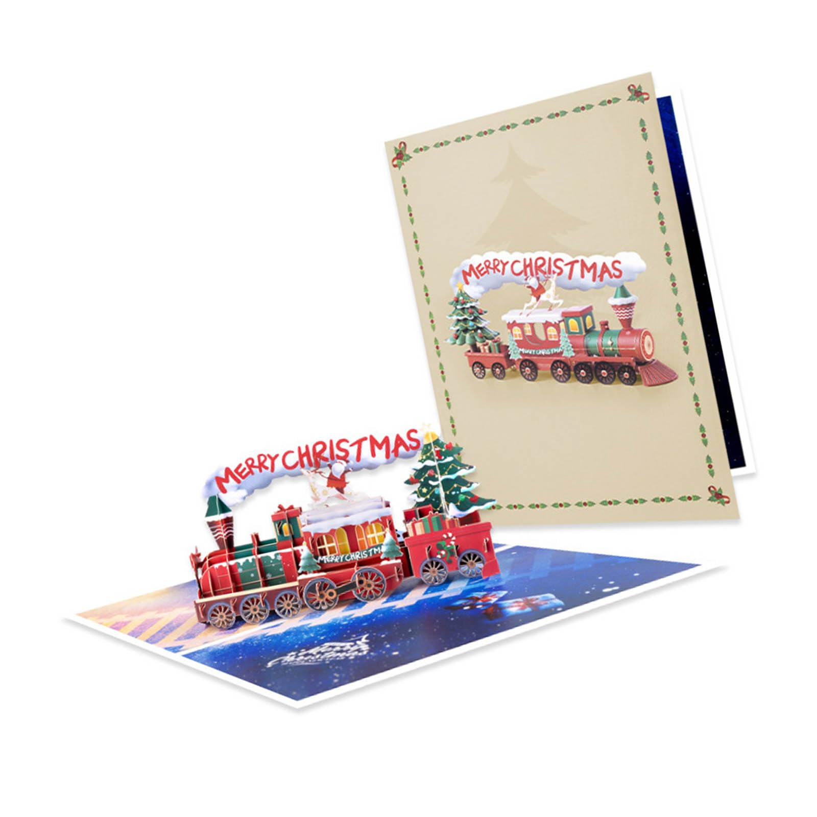 Cartes de vœux et enveloppes de Noël en papier recyclé pour décorer votre table