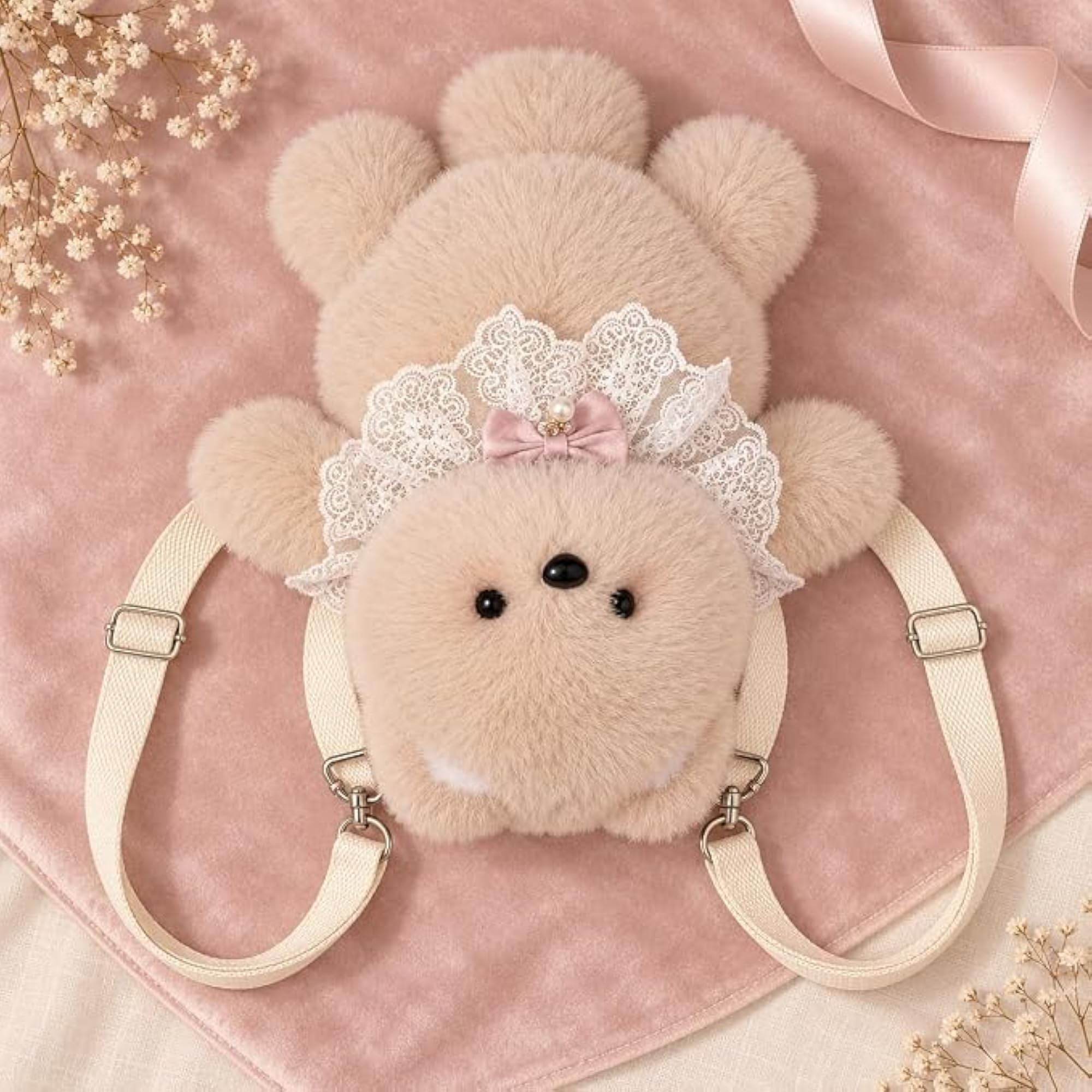 Cute Teddy Bear Plush Backpack for Kids