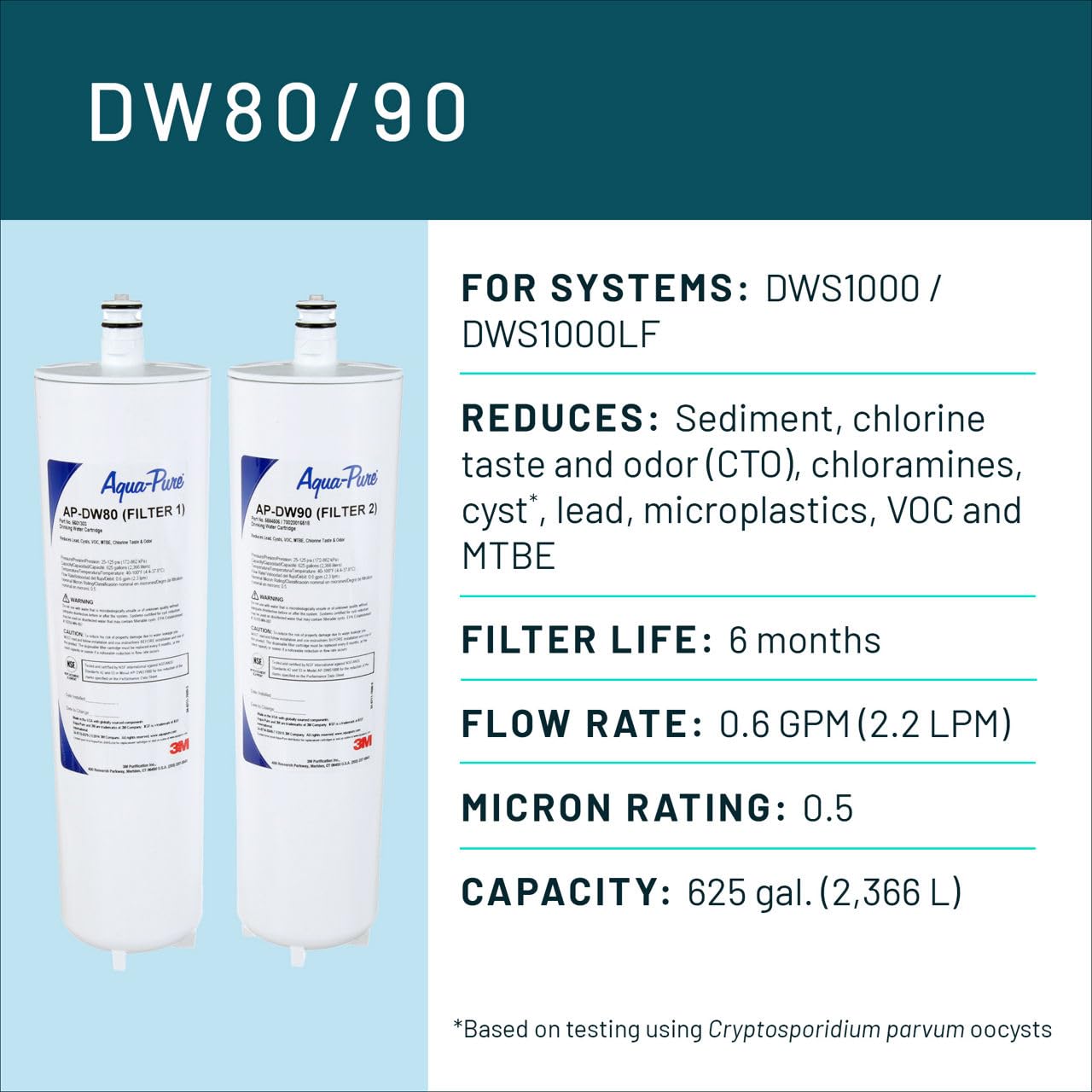 3M Aqua-Pure Water Filter Cartridge - Cleaner Water -2 3M Aqua-Pure Water Filter Cartridge - Cleaner Water -2