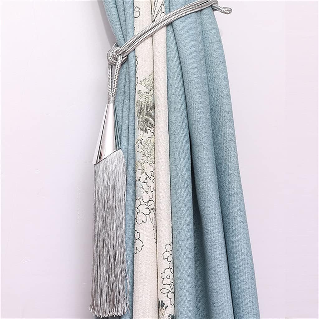 Curtain Straps Polyester Tassels Living Room Soft Decoration Accessories Hanging(Gray)