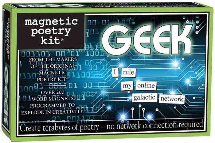 Magnetic Poetry - Geek Kit - Words for Refrigerator - Write Poems and Letters on the Fridge - Made in the USA