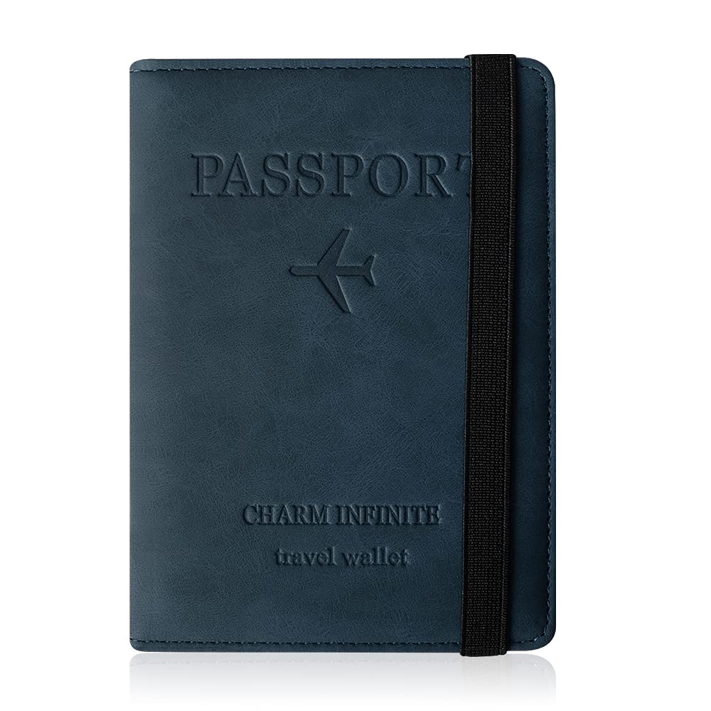 Funda Pasaporte, La Portada del Pasaporte con Bloqueo RFID para Pasaporte, Tarjeta de Crédito, Tarjetas de Visita, Pases de Embarque, Tarjeta Médica (Marrón) — view 13