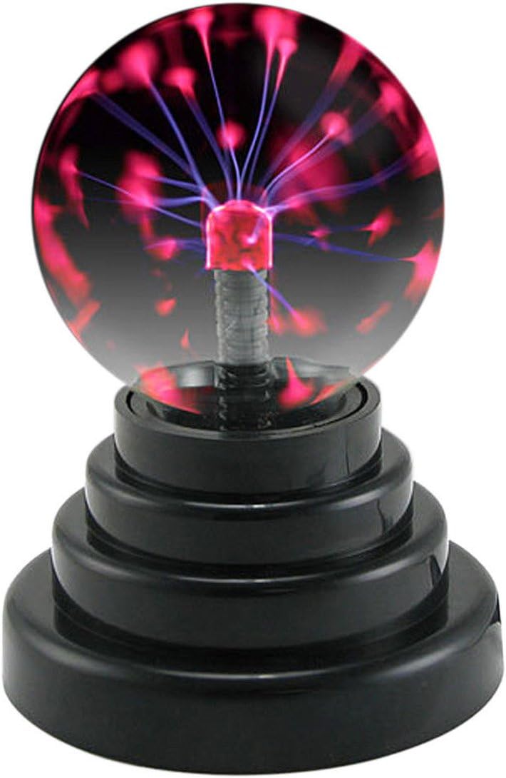 USB Magic Black Base Glass Plasma Ball Lightning Sphere Party Lamp Light