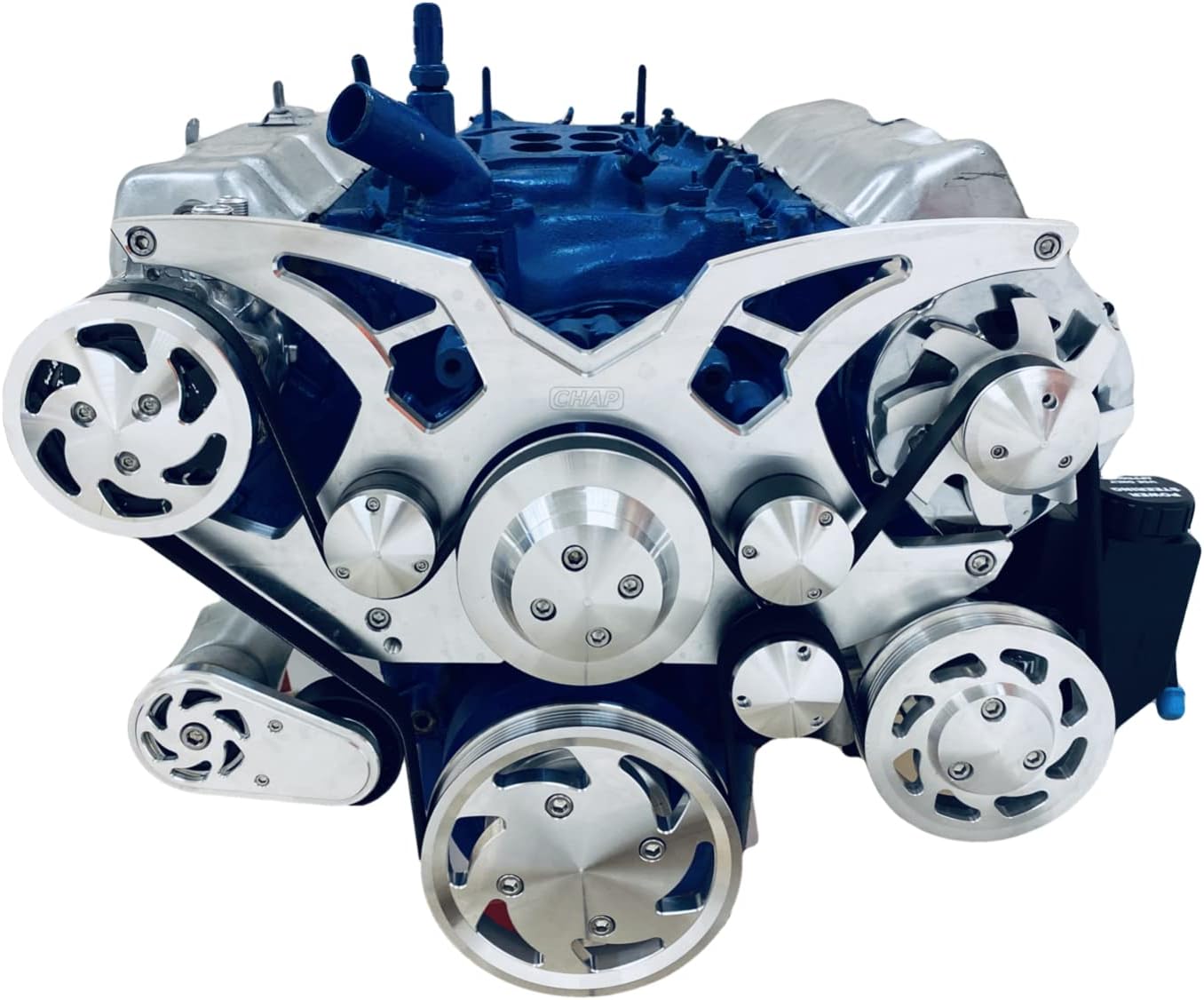 Compatible with Big Block Ford 429 460 Serpentine Pulley Kit ALT PS A/C All Inclusive kit BBF