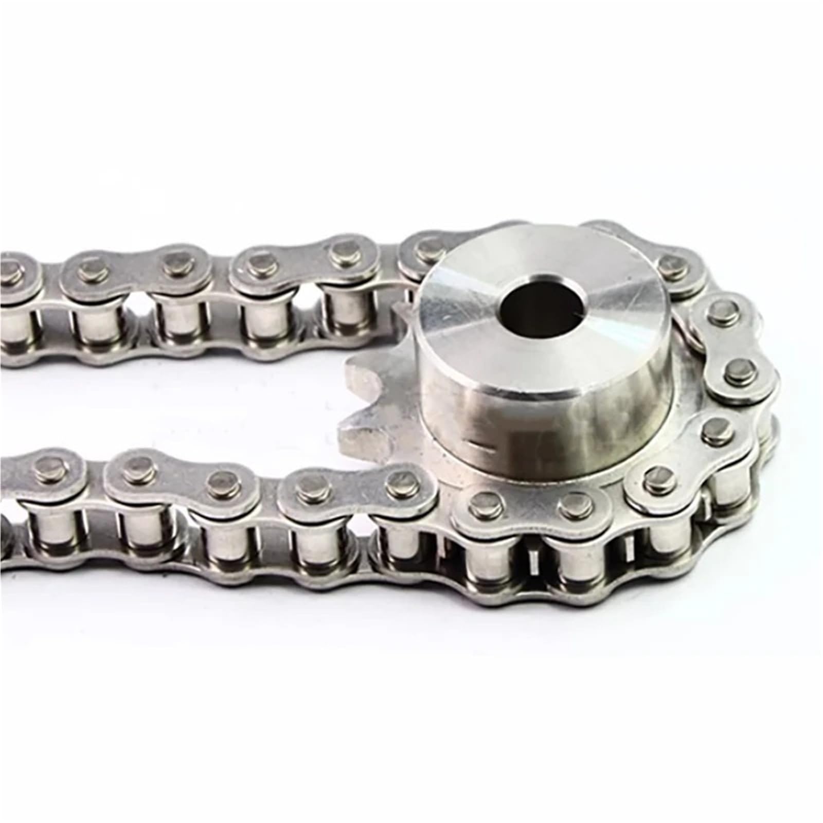 Rollenkette Aus Kohlenstoffstahl Einreihige Kette aus Edelstahl 304, 04C, 05B, 06B, 08B, 06C, 08A, 10A, 1/1,524 Meter, Antriebskette, Rollenkette, säure- und alkalibeständig(05B,1.524 Meter)