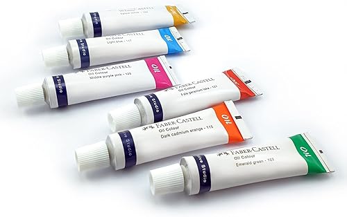 Miniatura 3 de Faber-Castell Creative Studio - Colores al óleo, 24 tubos de 0.7 fl oz, multicolor, para arte, manualidades, dibujo, bocetos, hogar, escuela,