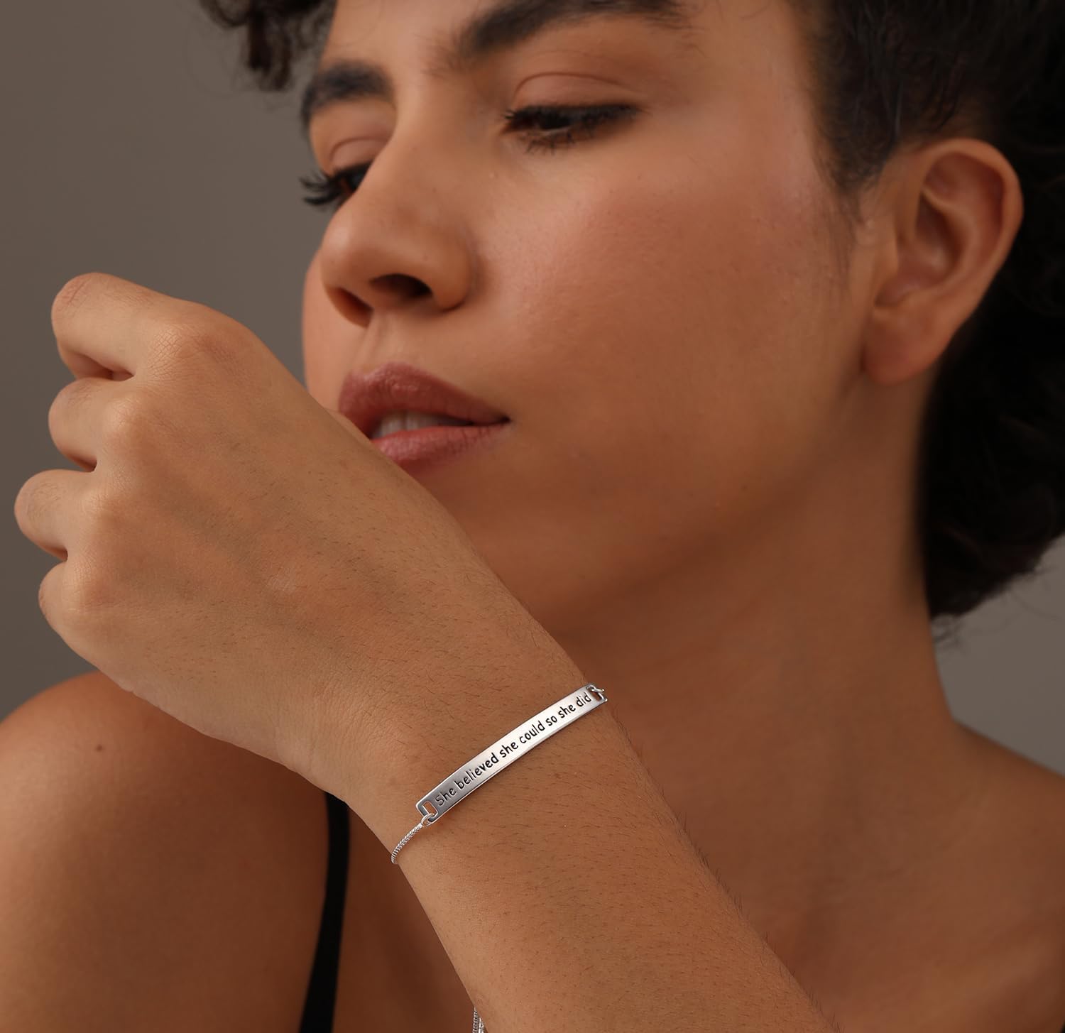 LeCalla 925 Sterling Silver Sliding Bolo Bracelet | Lightweigh Adjustable Chain Bracelets for Women | Valentine's Day Gift Friendship Sister Mom - Image 2