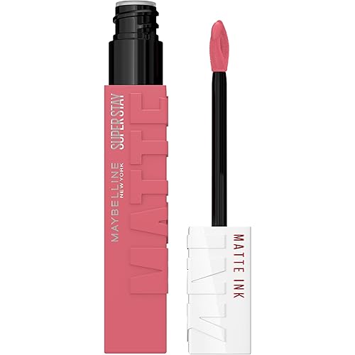 Maybelline New York Super Stay Matte Ink - Lápiz labial líquido de tinta mate, color de alto impacto de larga duración, hasta 16 horas de uso,