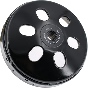 Glixal High Performance Clutch Bell Housing for GY6 125cc 150cc 180cc 200cc 152QMI 157QMJ Based Engine Scooter Moped ATV Go Kart Quads, Racing Clutch Drum Cover Type A