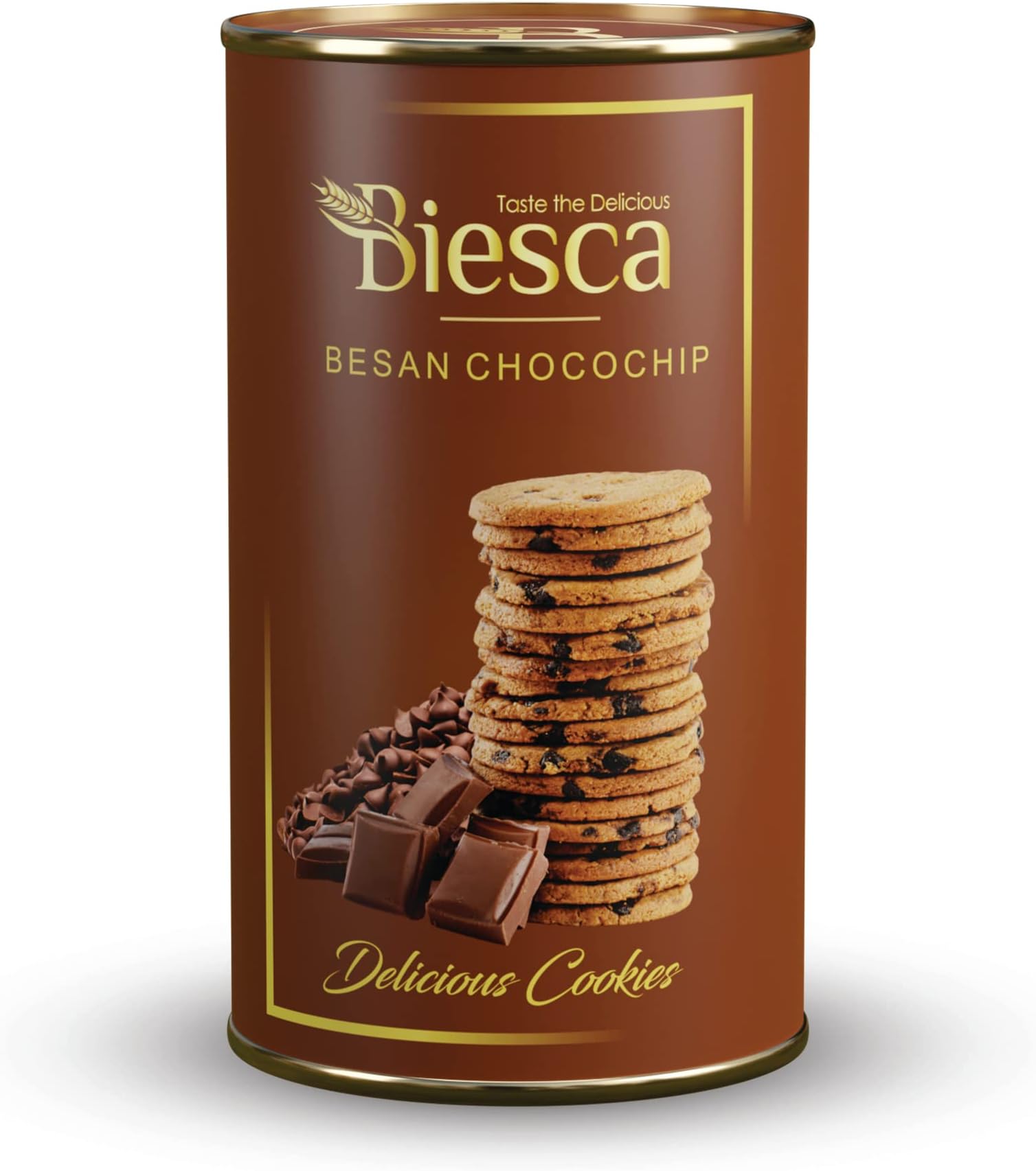 - Biesca Besan Chocochip Cookies with Milk and Butter 170g, Premium Handmade Biscuit, No Maida, No Preservatives, Eggless