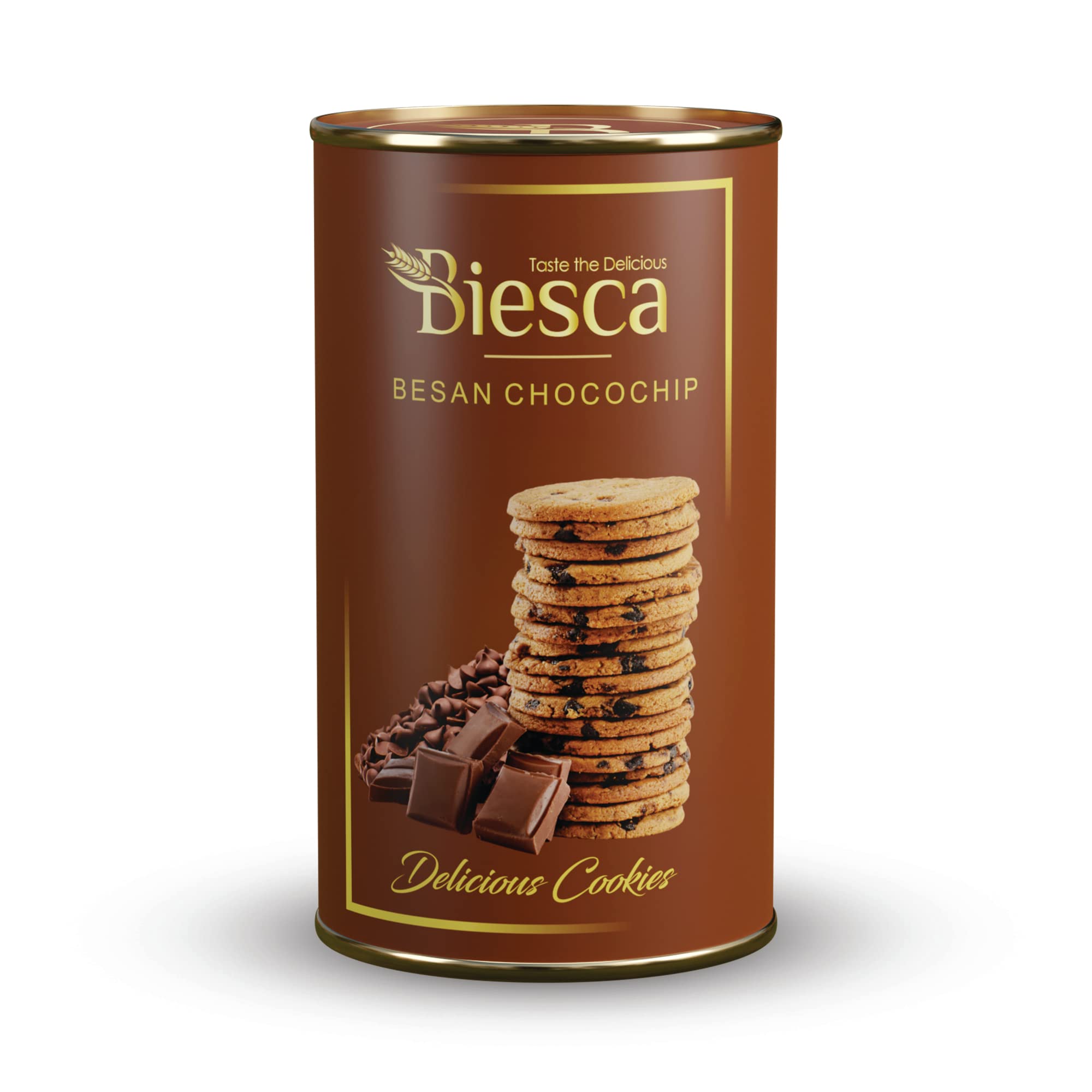 Sponsored Ad - Biesca Besan Chocochip Cookies with Milk and Butter 170g, Premium Handmade Biscuit, No Maida, No Preservatives, Eggless