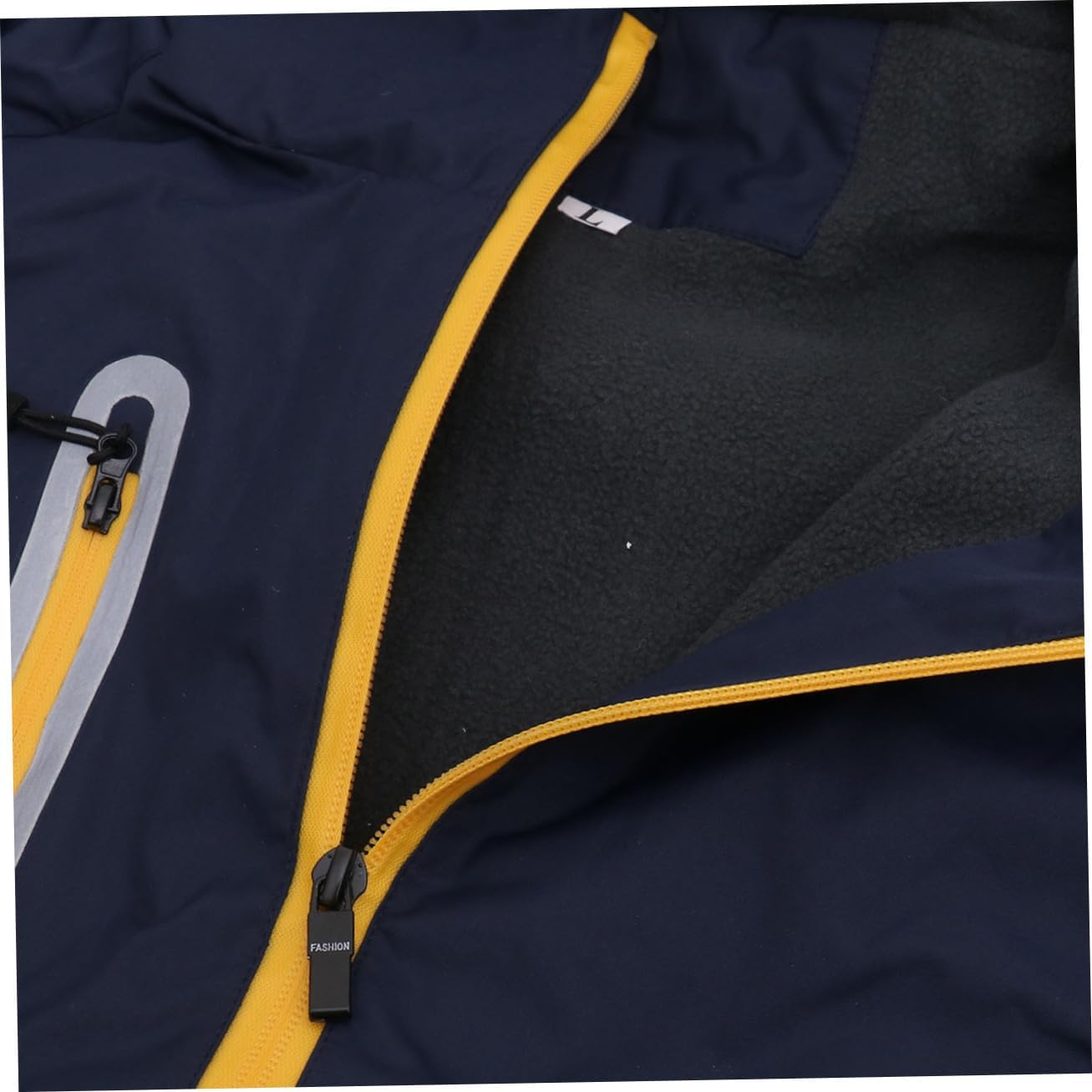 Men Winter Jacket Fleece Outdoor Coat Hooded Hiking Jacket Lightweight Windbreaker