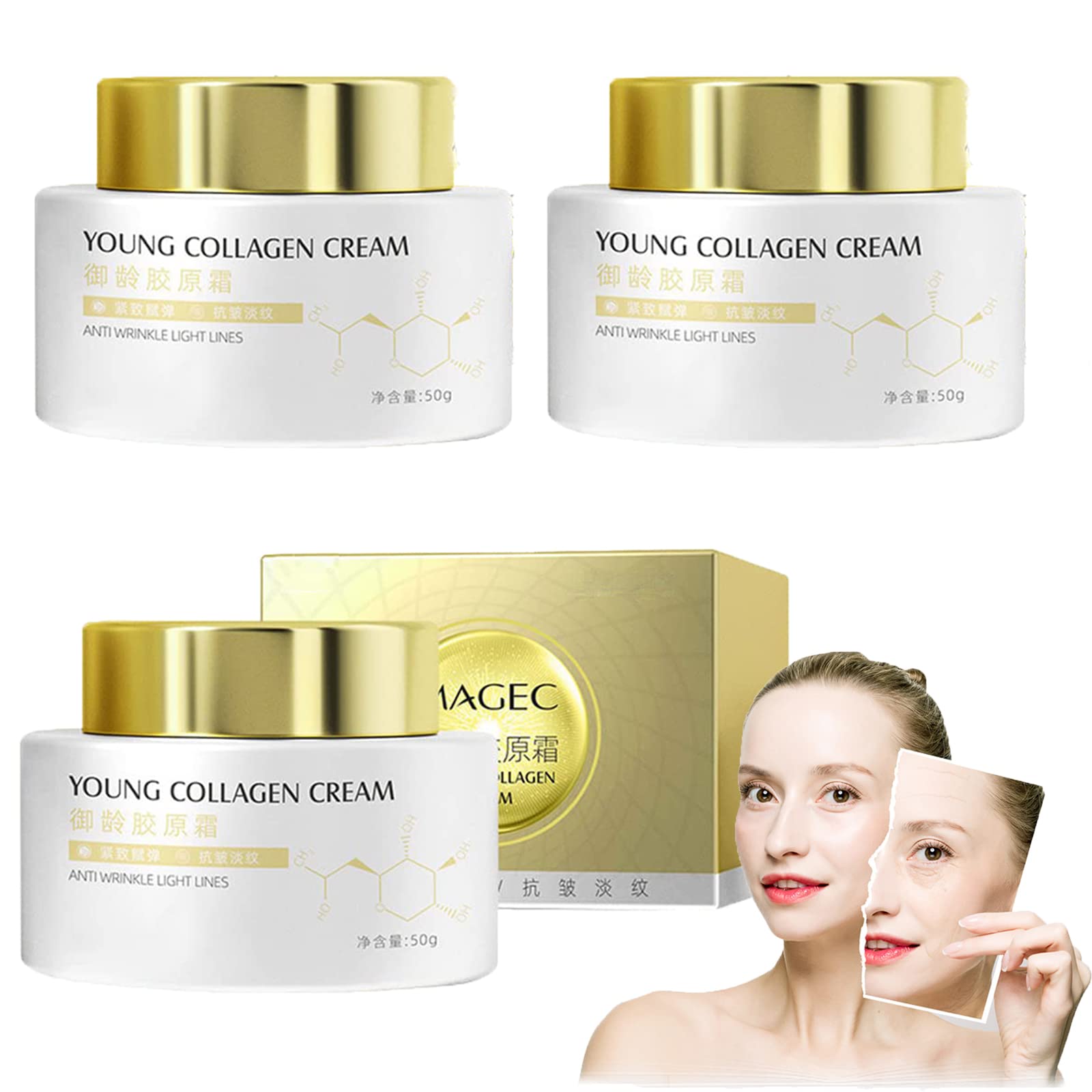 NHINA Cellvolution Boost Aging-Treatment Cream, Cellvolution Aging-Treatment Cream, Collagen Boost Anti Aging Serum, Cellvolution Anti-Aging Face Cream (3PCS)