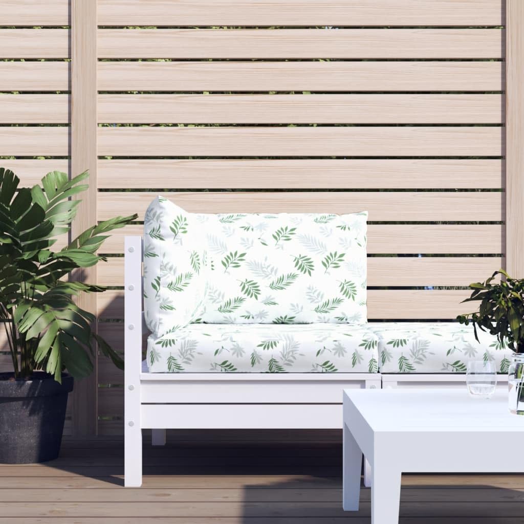 Coussins pour palette Homgoday 3 pièces motif feuilles tissu Oxford pour jardin
