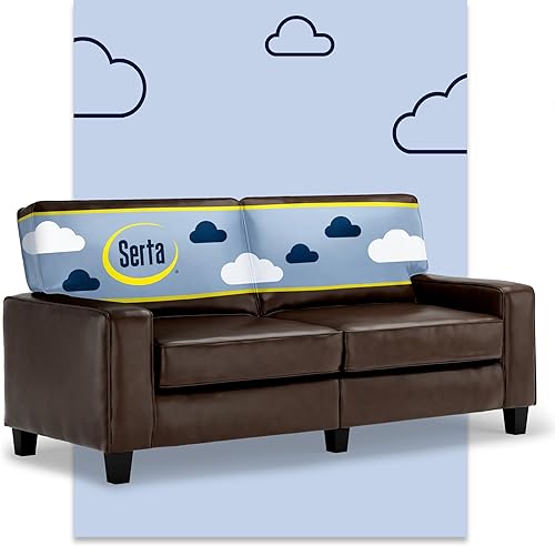 Miniatura 54 de Serta Palisades Sofás Tapizados para Sala, Sofá de Diseño Moderno, Tela, Bronceado Beige Bronceado,Beige,Marrón,Alforfón Beige,Marrón (Chestnut