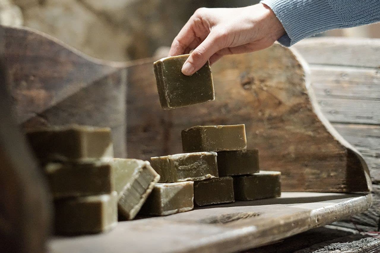 La Corvette Sacchetto Di 10 Saponi Marsigliesi Alle Olive 100g, Green, Senza Profumazione, 1000 Grammo