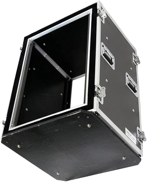 Top Quality 16u Shock Mount-amplifier Industrial Strength Latches Dual Anchor Rivets Laminated 9mm Plywood Heavy And Powerful Ball Corners Built-in 1-1/2Protective Foam DEEJAY LED- TBH16UADSM21W
