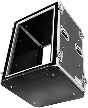 Top Quality 16u Shock Mount-amplifier Industrial Strength Latches Dual Anchor Rivets Laminated 9mm Plywood Heavy And Powerful Ball Corners Built-in 1-1/2Protective Foam DEEJAY LED- TBH16UADSM21W
