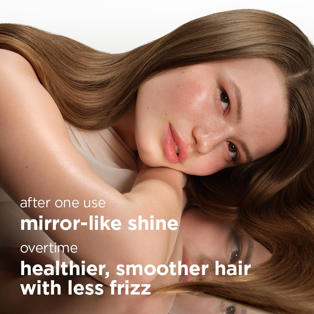 Maria Nila, Champú Mirror Gloss para cabello brillante y brillante, oligopéptidos de quinua se dirige a las hebras secas y opacas, mejorando el brillo y el reflejo de la luz, 100% vegano y libre de