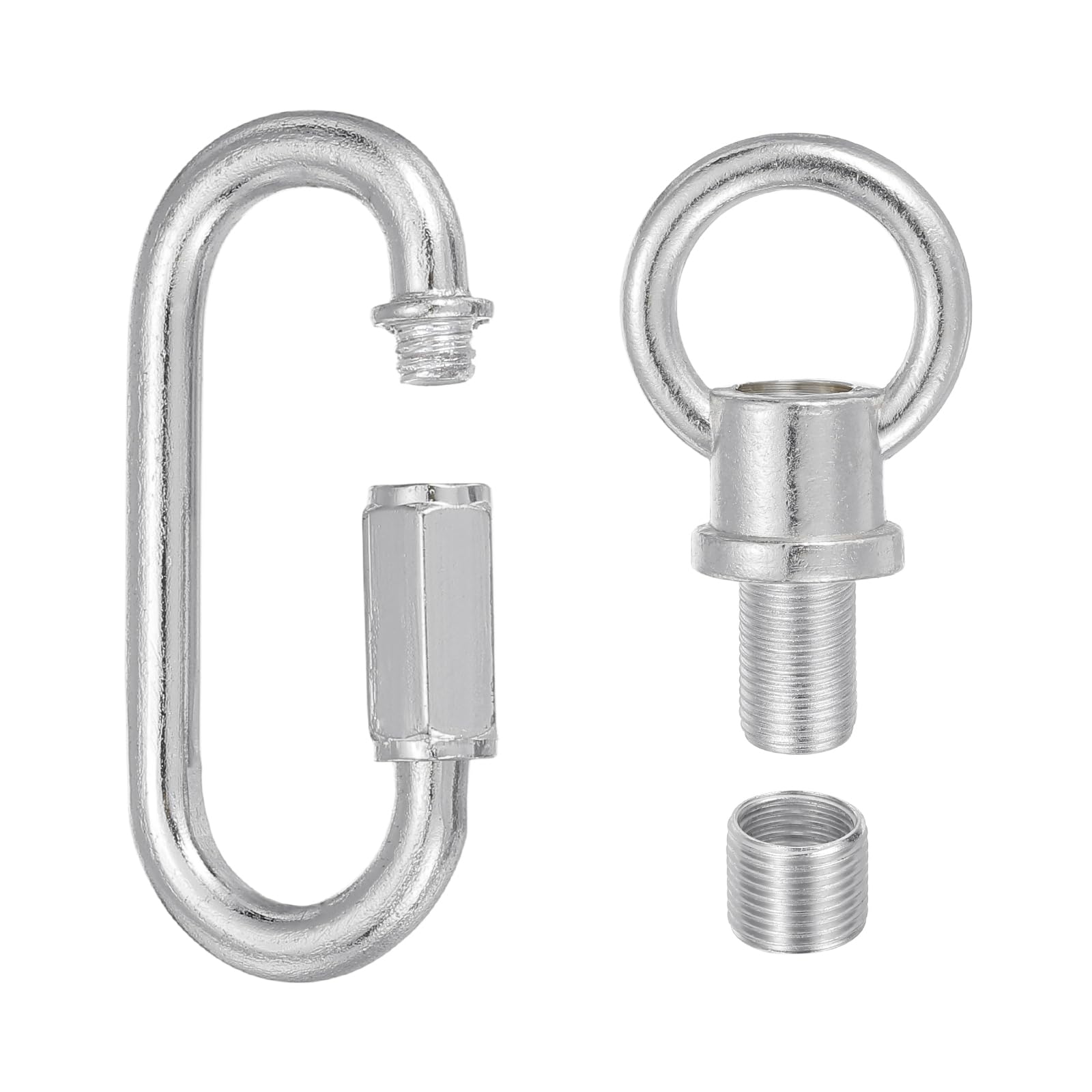 PATIKIL M10 Fine Thread Lamp Female Loop Holder with M12 Adapter Chain Quick Link