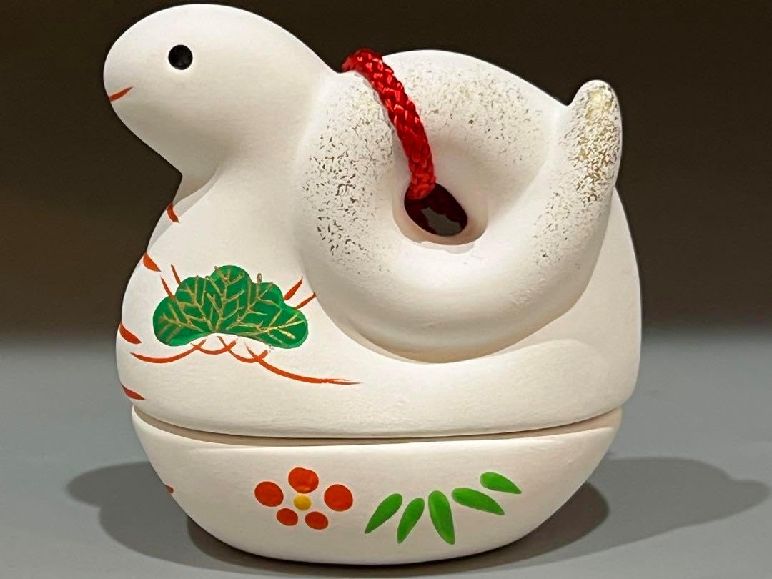 茶道具 古陶園 竹鳳窯 伊藤伊平作 染付菊唐草文 茶壺 共布共箱 V 8013