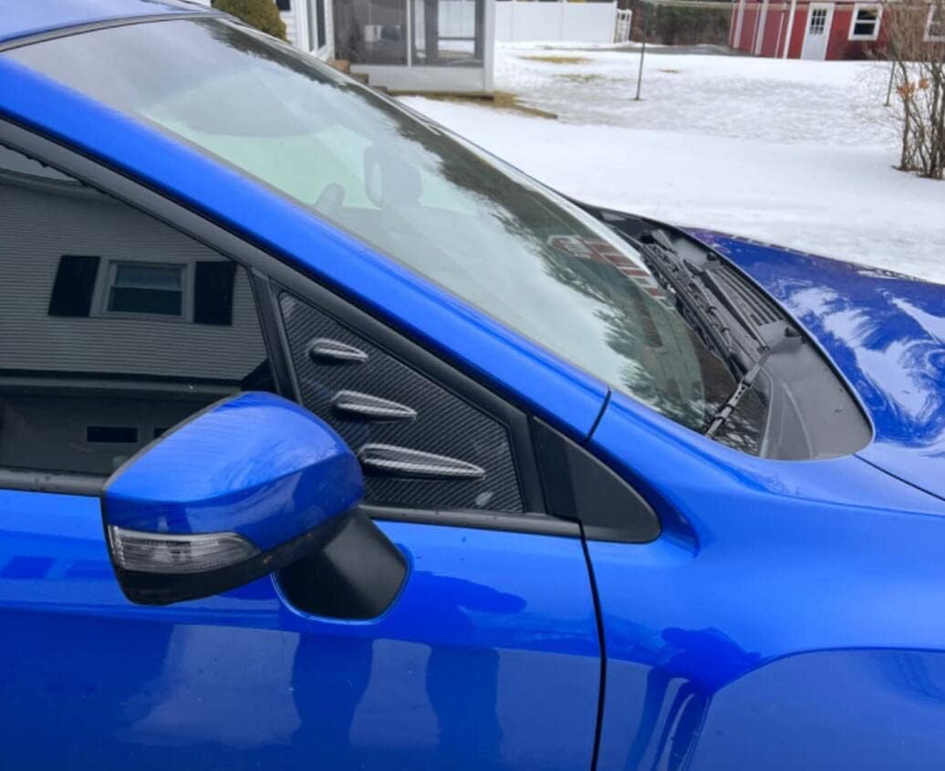 2015-2020 2021 for Subaru WRX STi Window Scoop Louvers Cover ABS 2PCS (Carbon Fiber Style)