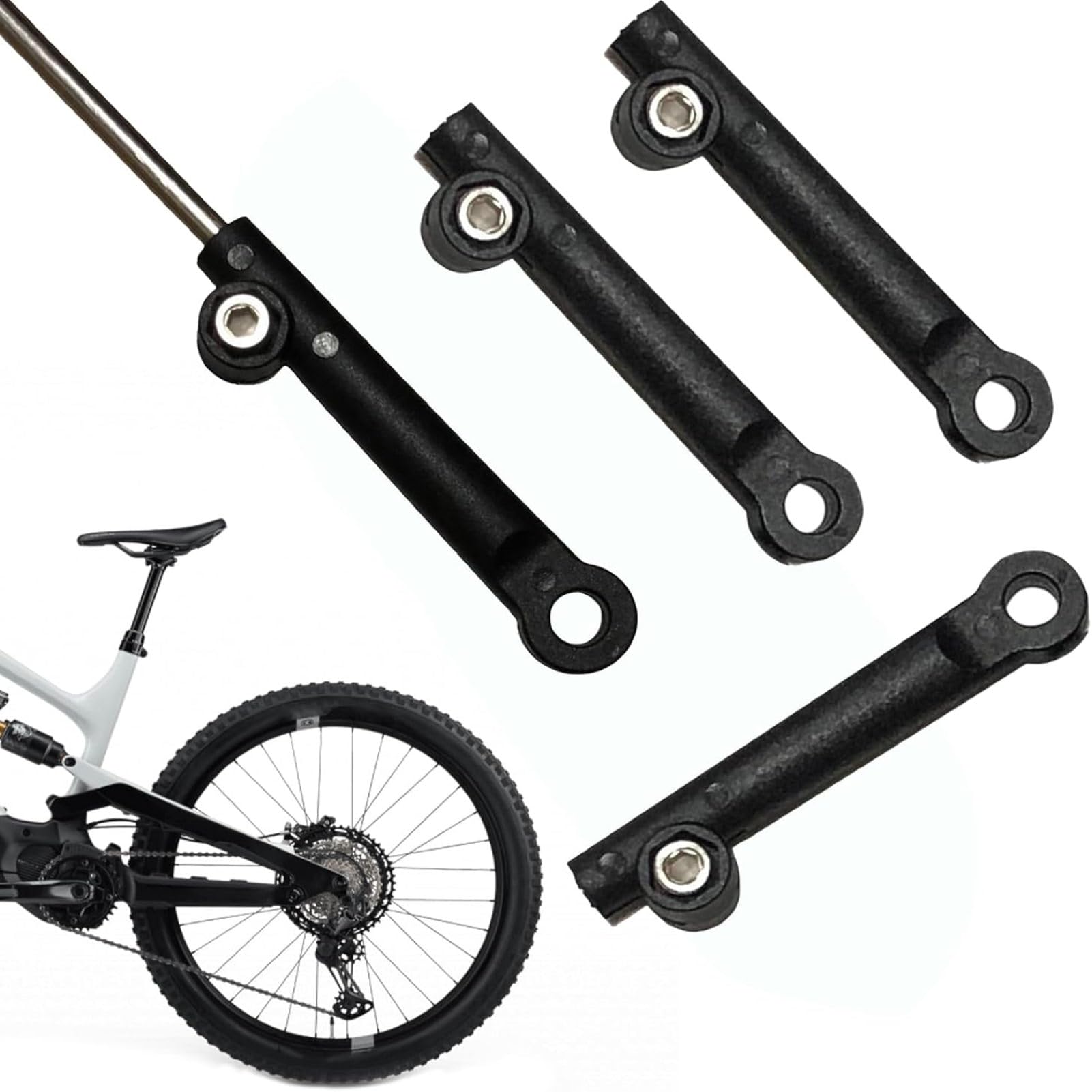 4 Stück Fahrrad Schutzblech Halterung, Halterung Schutzblech Fahrrad Vorne, Edelstahl Gabelhalterung Adapter, Für 4 Mm Edelstahlstange Verstellbare