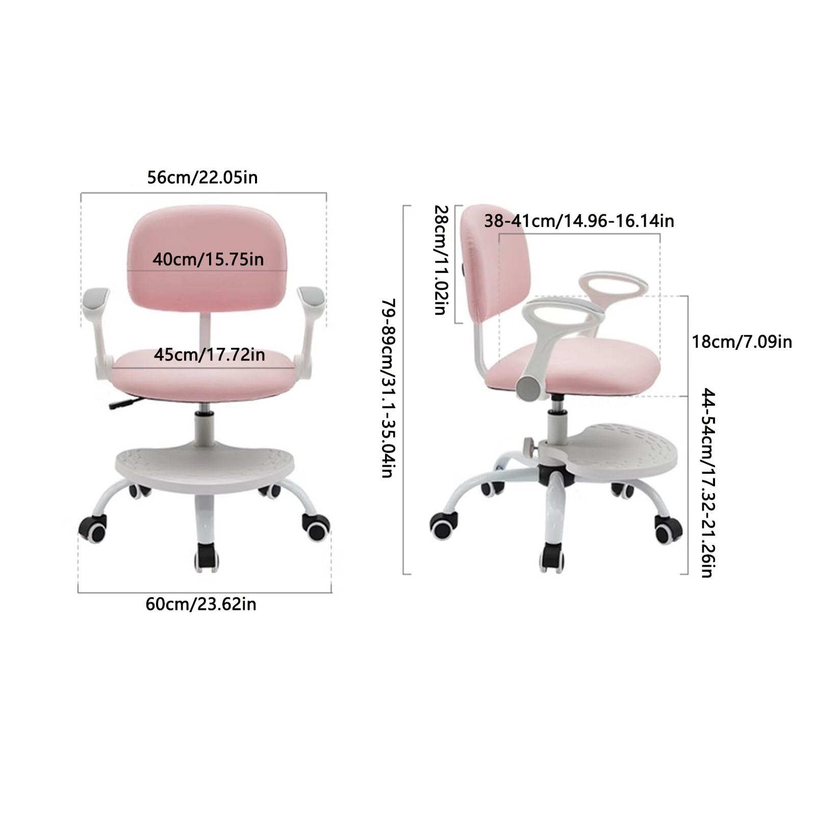 Fotel do czytania dla dzieci, Krzesło do nauki dla dzieci z regulacją wysokości, krzesło biurowe dla dzieci, krzesło ergonomiczne, krzesło biurowe dla dzieci, krzesło komputerowe dla dzieci dla chłopc